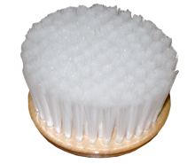 Wooden brush, covered by polypropylene
