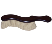 Wooden brush for cleaning clothes, covered by polypropylene